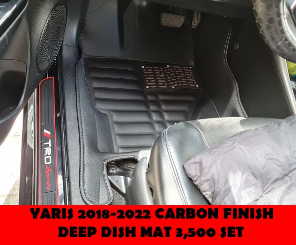CARBON FINISH DEEP DISH MAT YARIS 2018-2022 